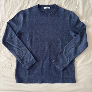 Ziozia Contrast-Texture Light Sweater in Blue